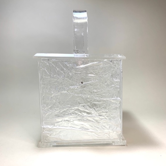 Bar Ware Ice Bucket Lucite Vintage MCM - Picture 2 of 8